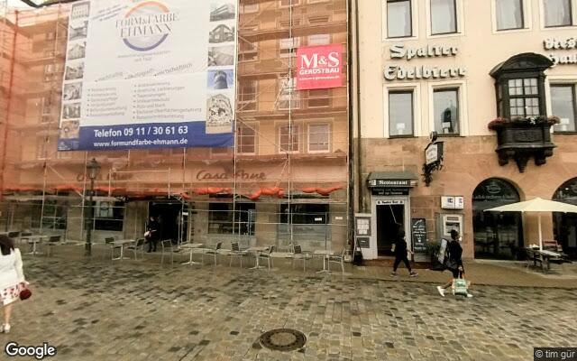 Straßenansicht Restaurant Oberkrainer am Hauptmarkt